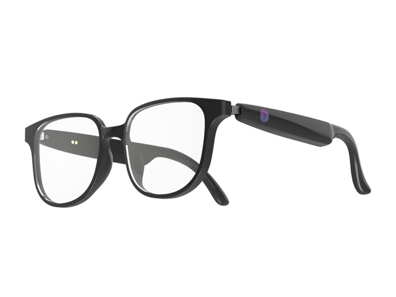 AI-GLASS – Smart Clear Glasses with AI Chat, Language Translation, Removable Prescription Lenses & Bluetooth Connectivity