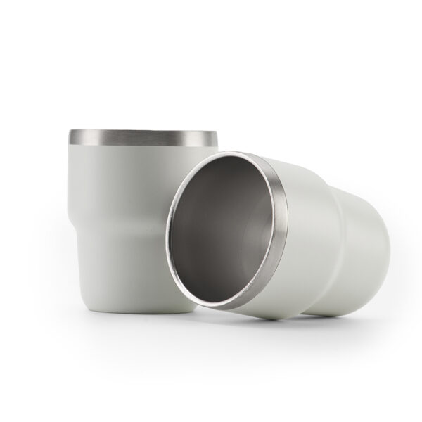 ESPRESSO STACKABLE – Stylish 80ml Double-Wall Stainless Steel Espresso Cups with Silver-Lined Lid & Premium Gift Box - Image 4