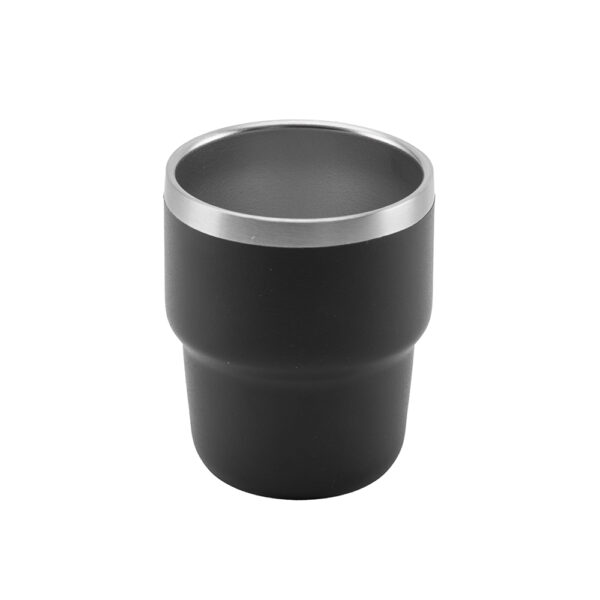 ESPRESSO STACKABLE – Stylish 80ml Double-Wall Stainless Steel Espresso Cups with Silver-Lined Lid & Premium Gift Box - Image 5