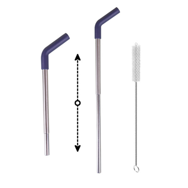 FLASKEE SET – Premium Powder-Coated Double-Wall Stainless Steel Cups (600ml & 300ml) with Interchangeable Lids & Adjustable Straw - Image 3