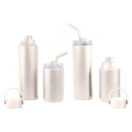 FLASKEE SET – Premium Powder-Coated Double-Wall Stainless Steel Cups (600ml & 300ml) with Interchangeable Lids & Adjustable Straw - Image 11