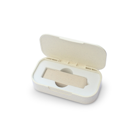 10451 Wheat USB - Eco-Friendly 32GB USB 2.0 Flash Drive in Wheat Straw Case - Image 1