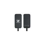 CABLE POWER Black:  10,000mAh Fast Charging PD Power Bank with Light-Up Logo & Cable
