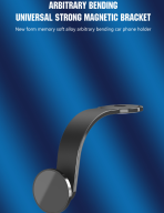 BENDI - 360° Free Rotation Magnetic Phone Holder in Soft Aluminium Alloy - Image 3