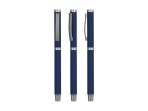 SLIM ROLLER - Stylish Metal Rollerball Pen with Rubberized Finish - Image 3