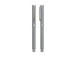 SLIM ROLLER - Stylish Metal Rollerball Pen with Rubberized Finish - Image 2