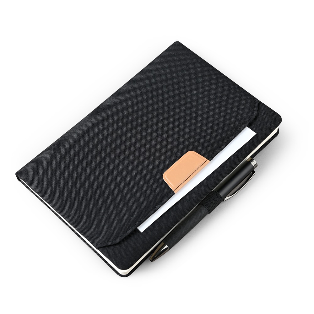 dsc_4652-2 RPET NOTE - Eco-Friendly A5 Notebook with 96 Sheets, Pocket, and Pen Holder - Image 1