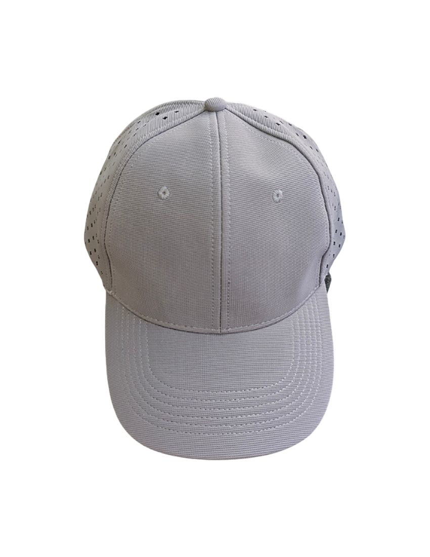 e13653-1 RIYADH - Breathable 6-Panel Cap with Unique Hole Design for Comfort - Image 1