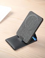 SMART ID Dark Grey - Versatile ID Holder with Built-in Tracker and Phone Stand - Image 4