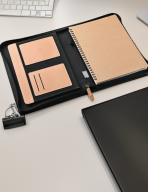 RPET B5 Portfolio - Notebook with Document Organizer and Zipper Closure - Image 2