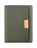 RPET B5 Portfolio - Notebook with Document Organizer and Zipper Closure