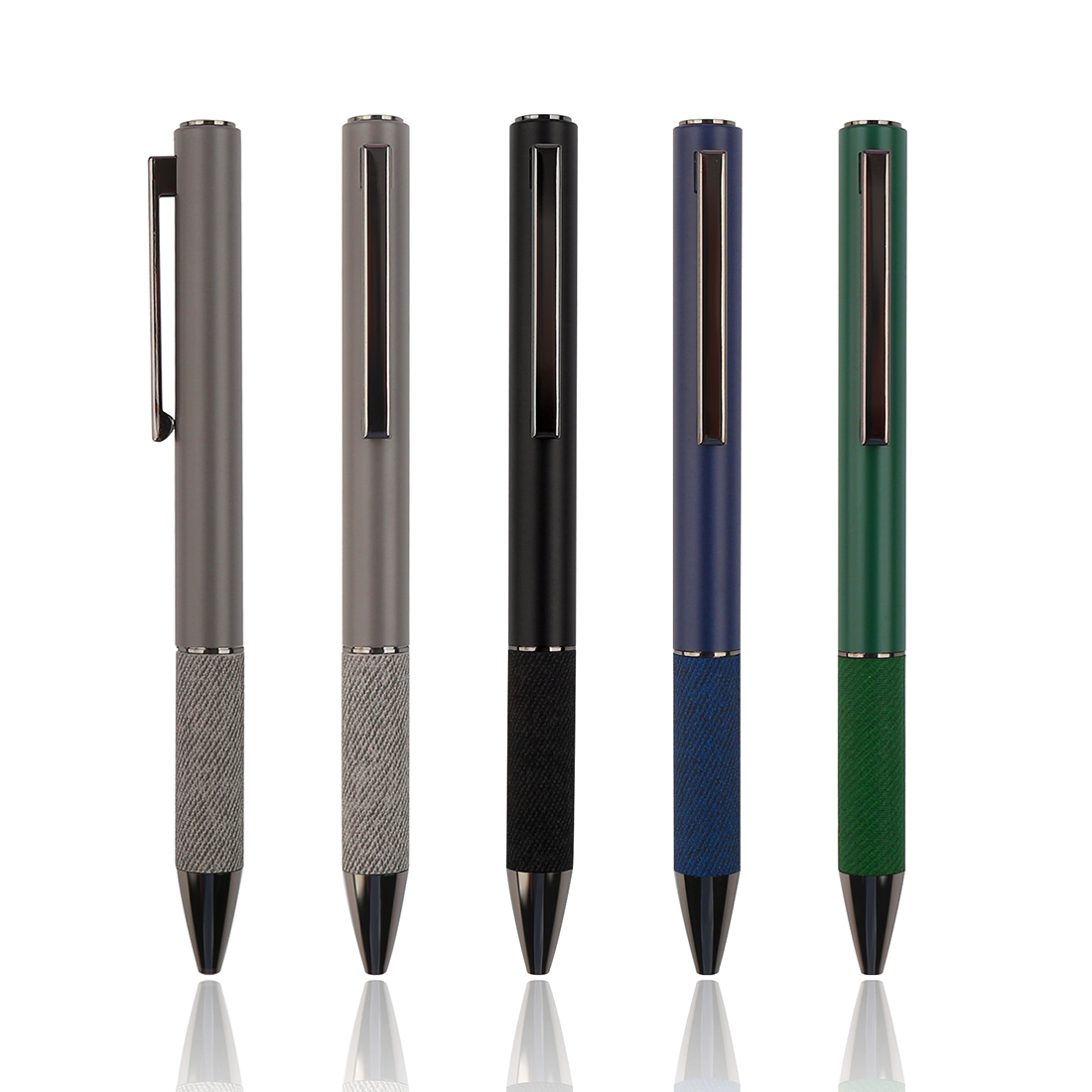 e4057 PLUSH PEN - Eco-Friendly Metal Pen with Recycled PU Body and Chrome-Plated Clip - Image 1