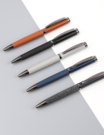 DELUXE PEN - Classy Metal Pen with PU Cover for a Luxurious Writing Experience - Image 9
