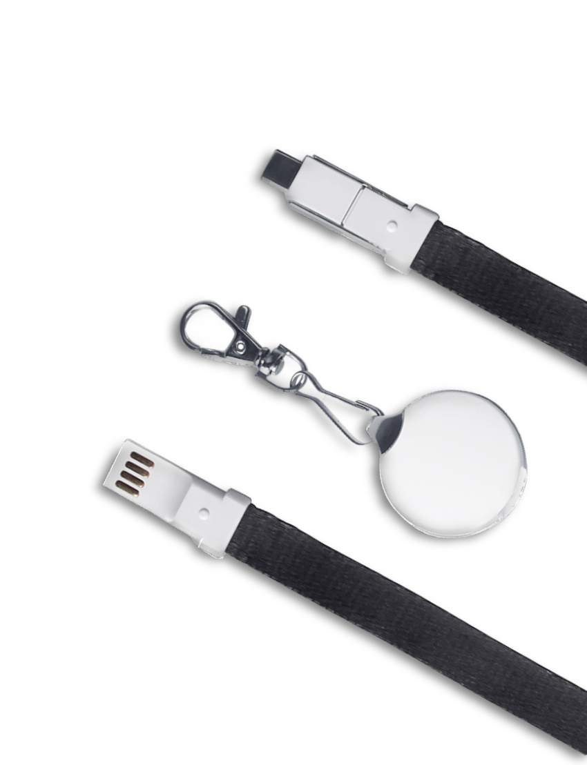 e50481_1 3 in1 LANYARD - Versatile Charging Cable for iOS, Android, and Type-C Devices - Image 1