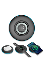 iWIRELESS PAD - Dual Coil Wireless Charger for Mobile, AirPods & iWatch - Image 2