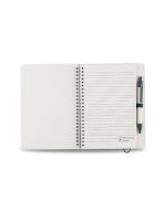 MILKY NOTE - A5 Hard Cover Spiral Notebook with Milk Paper and Ruler
