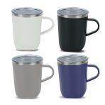 SUPREME MUG - 300ml Double Wall Stainless Steel Slim Mug with Plastic Lid
