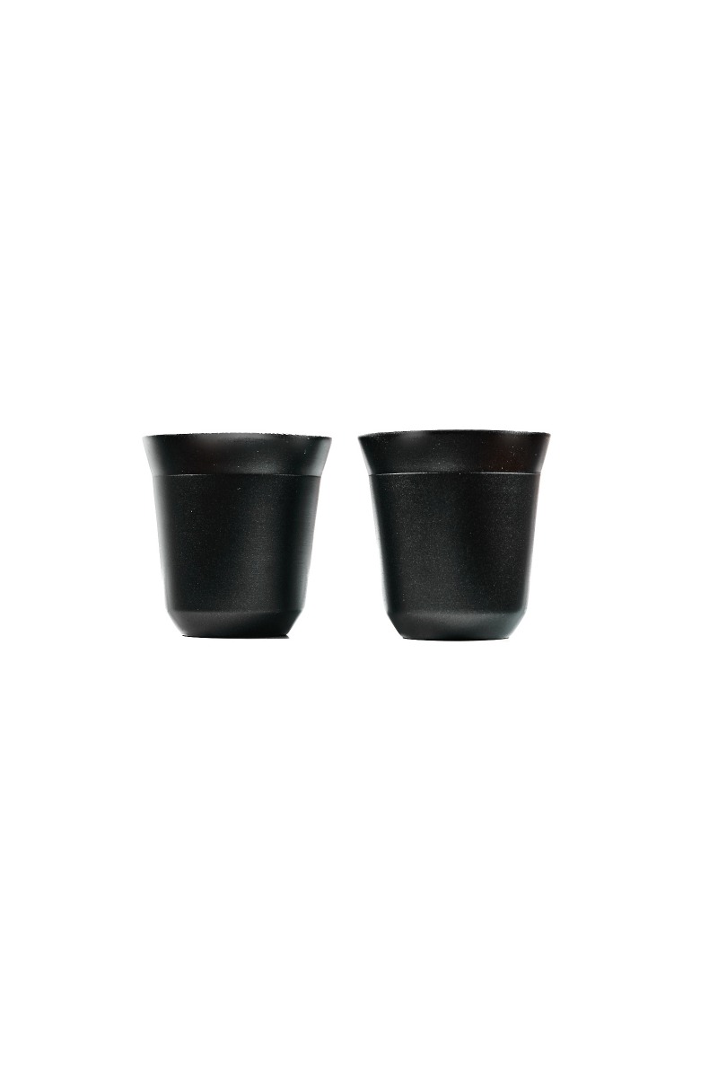 e705211 ESPRESSO SET - Premium 2-Piece Double Wall Stainless Steel Espresso Cups - Image 1
