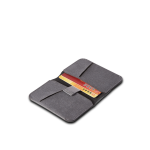 LEATHEREC CARD HOLDER - Classic Folded Wallet with Easy-Pull Ribbon and Card Inserts