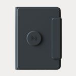 FLAPNOTE POWER – Elegant PU Notebook with 64 Sheets & Built-In 5000mAh Wireless Charging Power Bank for On-the-Go Productivity