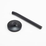 DESK MAGPEN – Sleek Matte Black Aluminum Roller Pen with 0.7mm Blue Ink & Matching Stainless Steel Base - Image 4