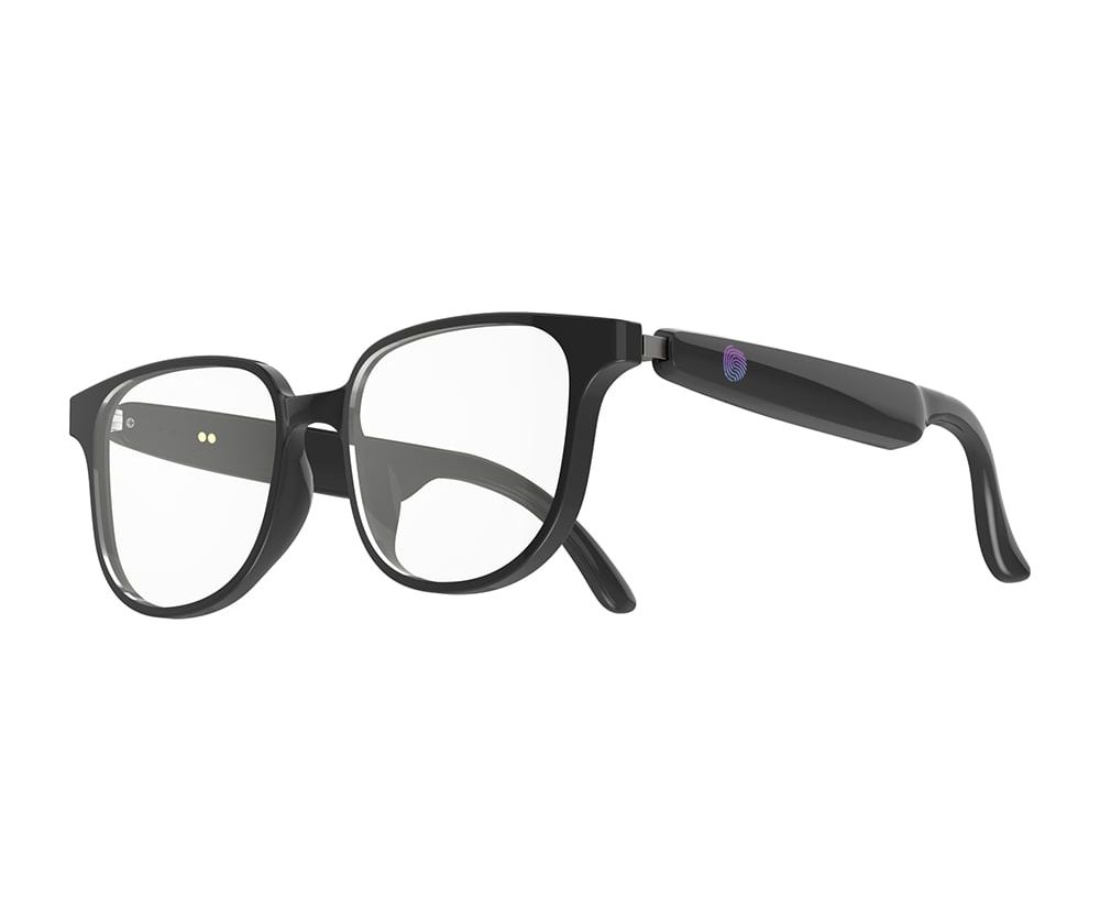 AI-GLASS – Smart Clear Glasses with AI Chat, Language Translation, Removable Prescription Lenses & Bluetooth Connectivity