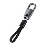 KEYHOLE – Compact Zinc Alloy USB-C to USB-C Cable with 60W Fast Charging, Data Transfer & Stylish Keychain Design