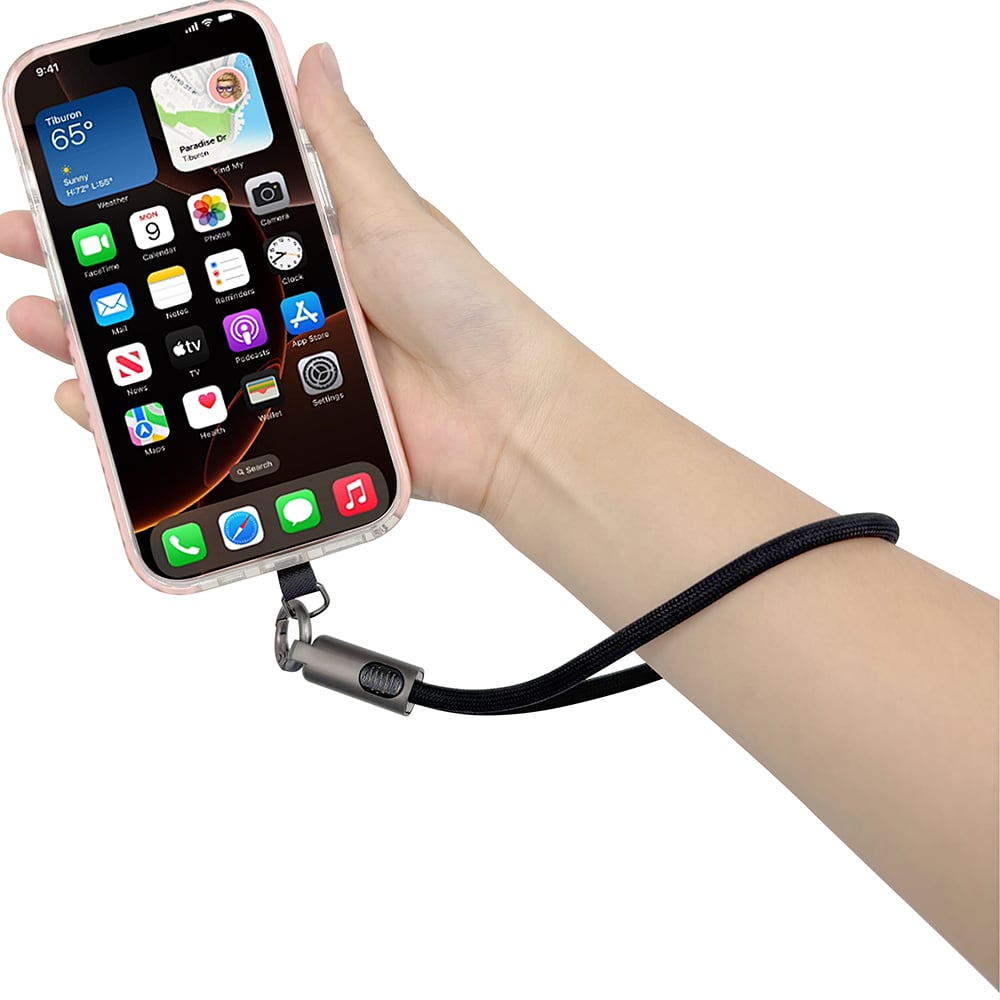 E5111-2.jpg STRAPPY – Durable USB-C to USB-C Fast Charging Cable with 60W Power & Keychain Design for Easy Portability - Image 1