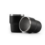 ESPRESSO STACKABLE – Stylish 80ml Double-Wall Stainless Steel Espresso Cups with Silver-Lined Lid & Premium Gift Box - Image 2