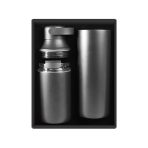 FLASKEE SET – Premium Powder-Coated Double-Wall Stainless Steel Cups (600ml & 300ml) with Interchangeable Lids & Adjustable Straw - Image 7