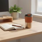 COZY SET – Elegant Gift Set with 420ml Stainless Steel Mug, PU Notebook & Metal Pen in Premium Leather Box - Image 2