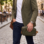 RPET HAMZA – Compact Water-Resistant Travel Pouch with Padded & Mesh Pockets for Organized Tech Accessories - Image 26