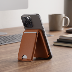 MAGPOWER PRO – Sleek 5000mAh Wallet-Style Power Bank with 15W Wireless Charging, Built-In Cable & Phone Stand - Image 2