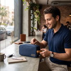 RPET HAMZA – Compact Water-Resistant Travel Pouch with Padded & Mesh Pockets for Organized Tech Accessories - Image 28