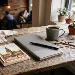 A6 AGENDA – Compact PU Leather Notebook with 120 High-Quality Sheets for Notes, Writing & Journaling - Image 12
