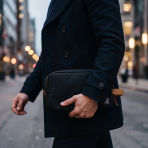 RPET HAMZA – Compact Water-Resistant Travel Pouch with Padded & Mesh Pockets for Organized Tech Accessories - Image 30